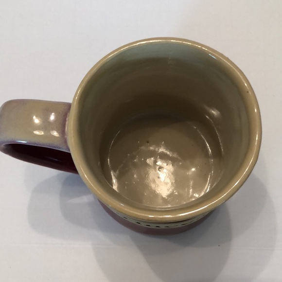 Tumbleweed Pottery Princess Burgundy Hand Made Glazed Ceramic Mug - Picture 5 of 7